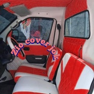 sarung jok mobil grand max pickup full interior,lapisan jok mobil grand max full interajior,lapisan plapon,kabin belakang jok,lapisan pintu kiri kanan,sarung jok mobil grand max motip wajik,lapisan jok mobil full interior