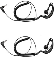 Sarcia Listen Only Earpiece 3.5mm G Shape for Law Enforcement Kenwood Baofeng Motorola Yaesu Two Way