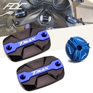 For YAMAHA T-Max TMAX 560 500 TMax560 530 SX DX TECH Motorcycle 2 Pieces Front Brake Oil Reservoir Fluid Cover Cap Accessories