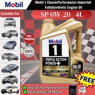 【100% ORIGINAL】(1L/4L)MOBIL 1 0W20/0W 40 TRIPLE ACTION POWER Advanced Fully Synthetic Engine Oil
