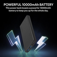 Promate Power Bank 10000mAh Smart Charging Power Bank with Dual USB Output
