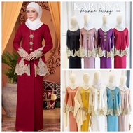 Karinna Kurung Kebaya Moden. 9134 Karinna Kurung Kebaya Moden Sulam Lace. Baju Kurung. Baju Kurung R