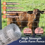 Kaki Pagar Kambing Cyclone Fence Pagar Kebun Cyclone Fence 50meter Galvanised Pagar Cyclone