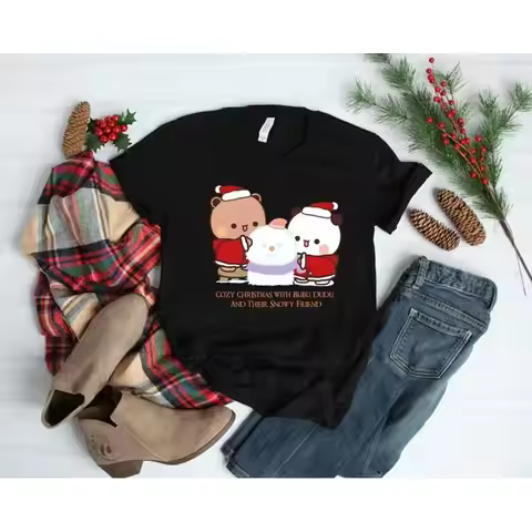 Bubu dudu christmas top gift idea for couple and Cute coT shirt