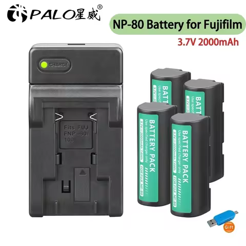 2000mAh NP-80 NP 80 Battery for Fujifilm FinePix 1700 4900 1700z 2700 MX-2900 2900z FinePix 6800 690
