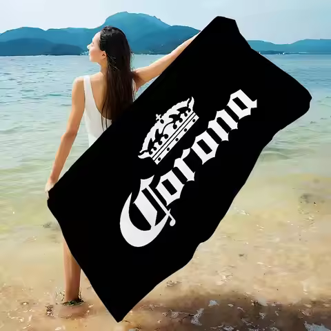 C-Corona E-Extra Beer Beach Towel Colorful Bath Towels For Girl Microfiber Quick Dry Custom Sand Fre