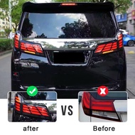 ALPHARD 30 / VELLFIRE 30 TAIL LAMP Up to AH40 DESIGN set with Big Chrome / LAMPU BELAKANG