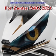 Waterproof Motorcycle Headlight Guard Stickers Motorbike Head Light Decal Protection For Zontes 368G