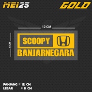SCOOPY BANJARNEGARA / MEI25BL JTG CUTTING STICKER