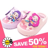 🌼𝗗𝗔𝗜𝗦𝗬🌼「Size 24-35」Girls Kpop Slides | Demon Hunter Sandals | Kids Shoes Mina Rumi Slippers | Kasut 