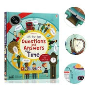 Usborne Book for Begginer Kids Toddler Lift The Flap Questions and Answers about Time Children's Activity Books Interactive Knowledge English Reading Book for 3-6 Years Old Birthday Gifts หนังสือเด็ก หนังสือเด็กภาษาอังกฤษ หนังสือ