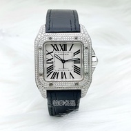 ((CT.Cesier) Women's Watch Santos Diamond Automatic Mechanical Watch Ladies Wrist Watch New W20106X8