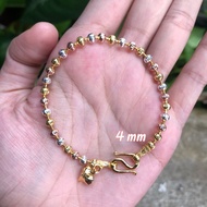 Bracelet 3 Kings Italian Work Hanging Heart