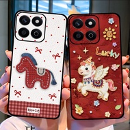 Case for HONOR X7C Lucky Horse Pattern, Lucky Horse 2026