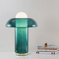 Post-Modern Simple Living Room Green Glass Lamp Creative Study Bedroom Bedside Atmosphere Designer Personalized Lamps