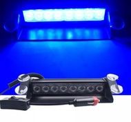 Lampu LED STROBO SIGNAL BLITZ BIRU DASHBOARD 8 Mata 8 Mode Vama Federal Signal Motor Mobil Blits Ked