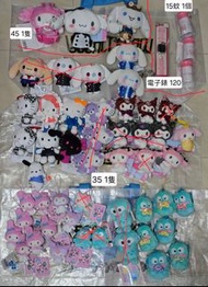 Sanrio  hello kitty  melody 玉桂狗  pc狗  水怪 kuromi  電子錶 日版 夾公仔  細公仔 景品