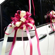 2023🍅New and New Fine Art Wedding Room Decoration Garland Bow Wedding Supplies Wedding Car Decorative Colored Ribbon Hol