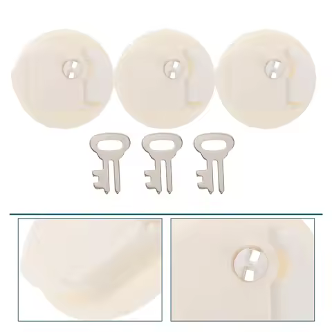 5Pcs Piggy Bank Box Closure Plastic Money Saving Jar Caps Locks Keys Access Saving Box Stopper Cover