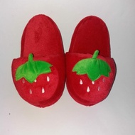 Sandal Rumah Strawberry Merah