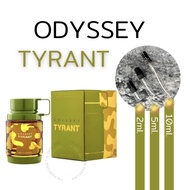 น้ำหอมแท้แบ่งขาย Armaf Odyssey Tyrant Special Edition EDP ขนาด 2 , 5 , 10 ml. ( Dupe Chanel Allure Homme Sport )