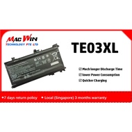TE03XL 11.55V 61.6Wh Battery Replaceable for HP OMEN 15-ax012TX to 15-ax050TX, HP Pavilion 15-bc001TX to 15-bc045TX