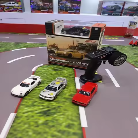 New 1/43 Mini Simulation Rc Desktop Remote Control Car High Speed Drift Car Racing Car Model Accesso