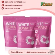 【3 Pek】7Lume White Tomato Drink Powder, Antioxidant & Anti Aging & Whitening Supplement for Skin Bri