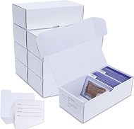 8 Pack Trading Card Storage Boxes - 100 Compartments and Tags for TCG/Magic/MTG Organizer and Collec