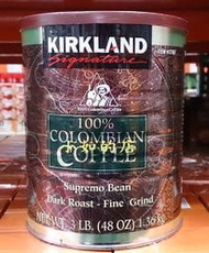 【小如的店】COSTCO好市多代購~KIRKLAND 哥倫比亞濾泡式咖啡粉(每罐1360g) 373327