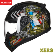 [XERS ☆ หมวกกันน็อคอนุรักษ์ LS2หมวกกันน๊อคเต็มหน้า FF802หมวกกันน็อกน้ำหนักเบามอเตอร์ครอส