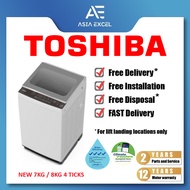 TOSHIBA AW-M801AS(WS) | AW-M901BS(WS) WHITE 7KG / 8KG 4 TICK TOP LOAD WASHING MACHINE