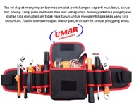 Promo Tas pinggang wadah pekakas alat pertukangan listrik bangunan wifi tas selempang kerja