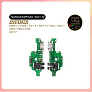 FLEXIBLE CON CAS + HF + IC INFINIX SMART 3 PLUS HOT 8/ HOT 9/ X625/ X627/ X650/ X652/ X655/ (Origina