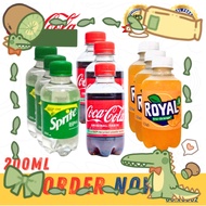 Coca Cola SWAKTO [12pcs x 1 case] COKE, Sprite, Royal (Original Taste) 200mL