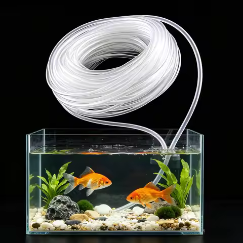 4*6mm Silicon Aquarium 1-60m Oxygen Pump Hose Air Bubble Stone Aquarium Fish Tank Pond Pump Tube Foo