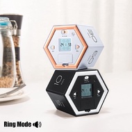 [SG] Hexagon Digital Clock Kitchen Timer Study Visual Timer Clock Digital Countdown Timer Magnetic T