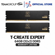 TEAMGROUP T-CREATE EXPERT 64GB (32GB*2) DDR5 6000MHZ CL34 LONGDIMM BLACK PC RAM (CTCED564G6000HC34BD