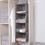 GMZY Hanging Fabric Wardrobe Shelf Closet Wardrobe Storage Box - GM4