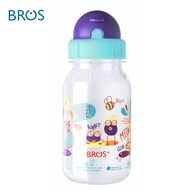 [BROS] Crystal Series Children Water Bottle 350ml (With Straw)