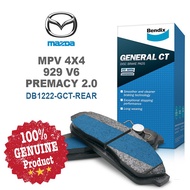 Original Bendix [DB1222GCT] Rear Brake Pad - Mazda 929 V6 MPV 4X4 Premacy 2.0