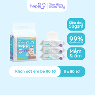 Khăn giấy ướt Hoppi không cồn không mùi giành cho bé
