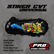 UNIVERSAL MOTIF CVT Stickers, Motorcycle CVT Stickers, Transparent VINYL Material