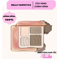 [JUDYDOLL]JUDYDOLL Contouring Powder Palette Natural Highlighting Long Lasting Waterproof Judydoll C