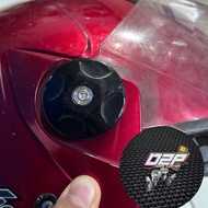 Helmet bolts, kyt 2vision stainless steel custom handmade flat slim helmet bolts