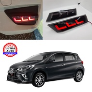 Perodua New Myvi 2018 2019 2020 Rear Bumper Reflector Lamp (Smoke/Red)