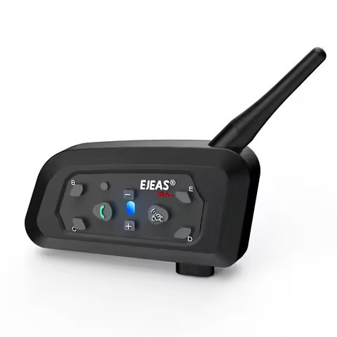 EJEAS V6 Pro + Full Duplex Intercom Helmets Waterproof bluetooth Two Way Conference Intercom Motorcy