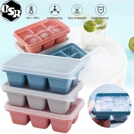 OSR 6 Grids Mini Ice Cube Maker Mold /Quick Freezer Home Fridge Ice Cream Box with Silicone Lid