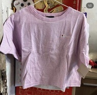 全新 Champion 櫻花粉 crop tee