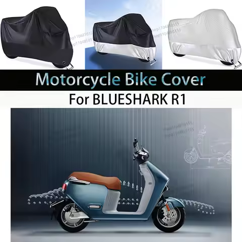 For BLUESHARK R1 Motorcycle Cover Moto Rain Cover Waterproof Dustproof UV Cover Coat Indoor Outdoor 